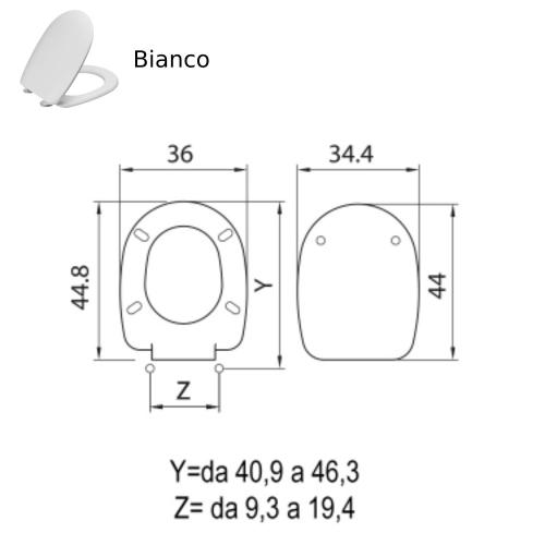 SEDILE COPRIWC PASSEPARTOUT IN TERMOINDURENTE