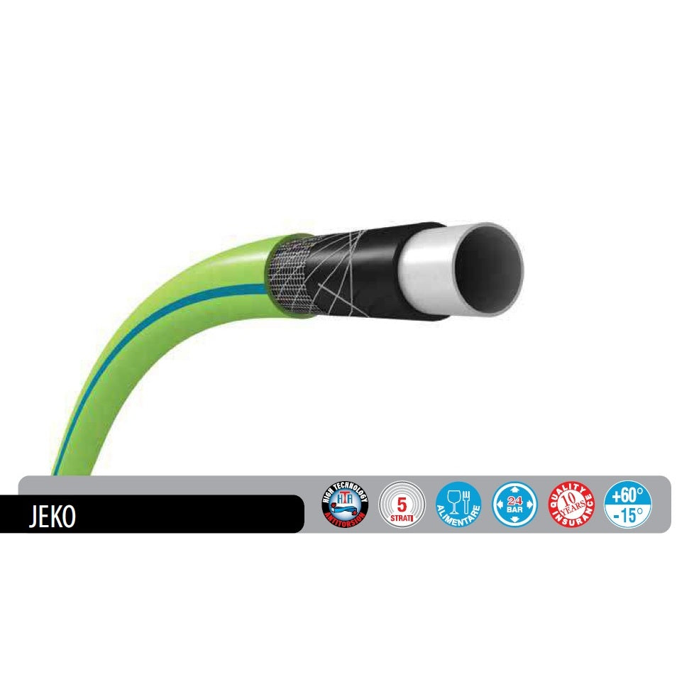 TUBO DA GIARDINO JEKO 1/2" MT.25 A 5 STRATI ANTITORSIONE.