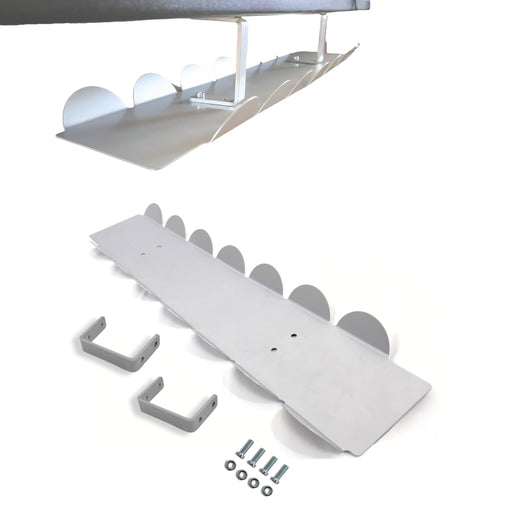 OWIJI Portacavi Scrivania Grigio Organizer Fili Cable Management Vassoio Cavi Elettrici Canalina Passacavi Robusto Studio Casa Ufficio