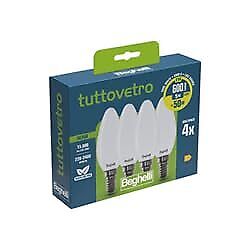 Beghelli Tuttovetro Lampadina a risparmio energetico Bianco neutro 4000 K 5 W E14 E