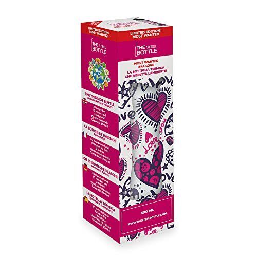The Steel Bottle TSBMW44LOV Uso quotidiano 500 ml Acciaio Multicolore
