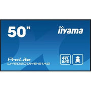 Iiyama lh5060uhs-b1ag visualizzatore di messaggi pannello a digitale 125,7 cm (49.5") led wi-fi 500 cd/m² 4k ultra hd nero processore integrato android 11 24/7