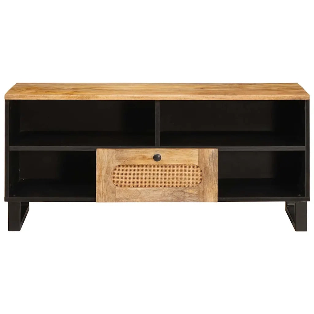 Mobile TV-Credenza per TV Marrone 100 x 33 x 46 cm Legno di mango massello 857253