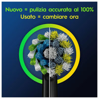 Oral-B Testine Di Ricambio Pro Cross Action Black, 5 Testine