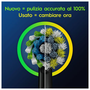 Oral-B Testine Di Ricambio Pro Cross Action Black, 5 Testine