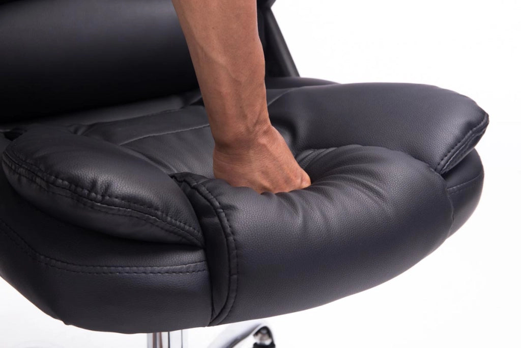 Sedia da ufficio Thor in similpelle nero
