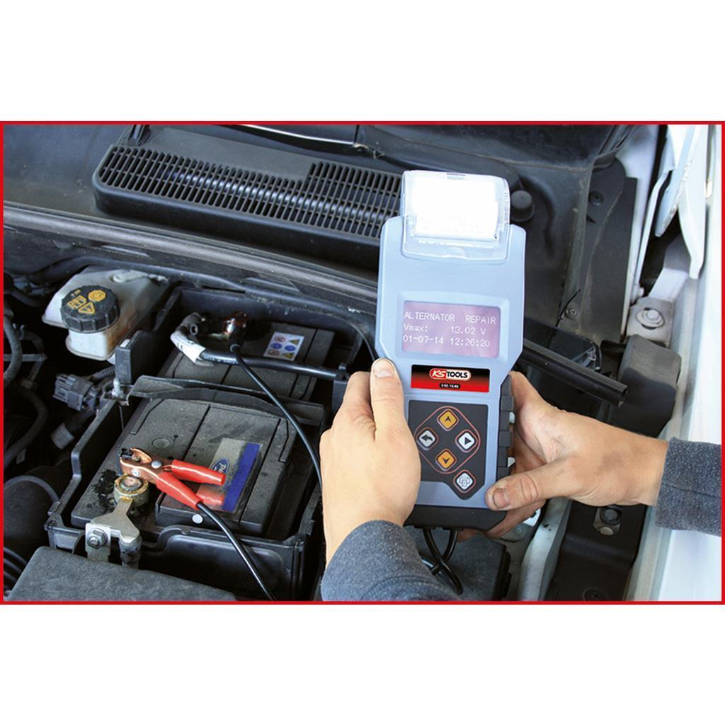 KS Tools 550.1646 tester per batterie Nero, Blu