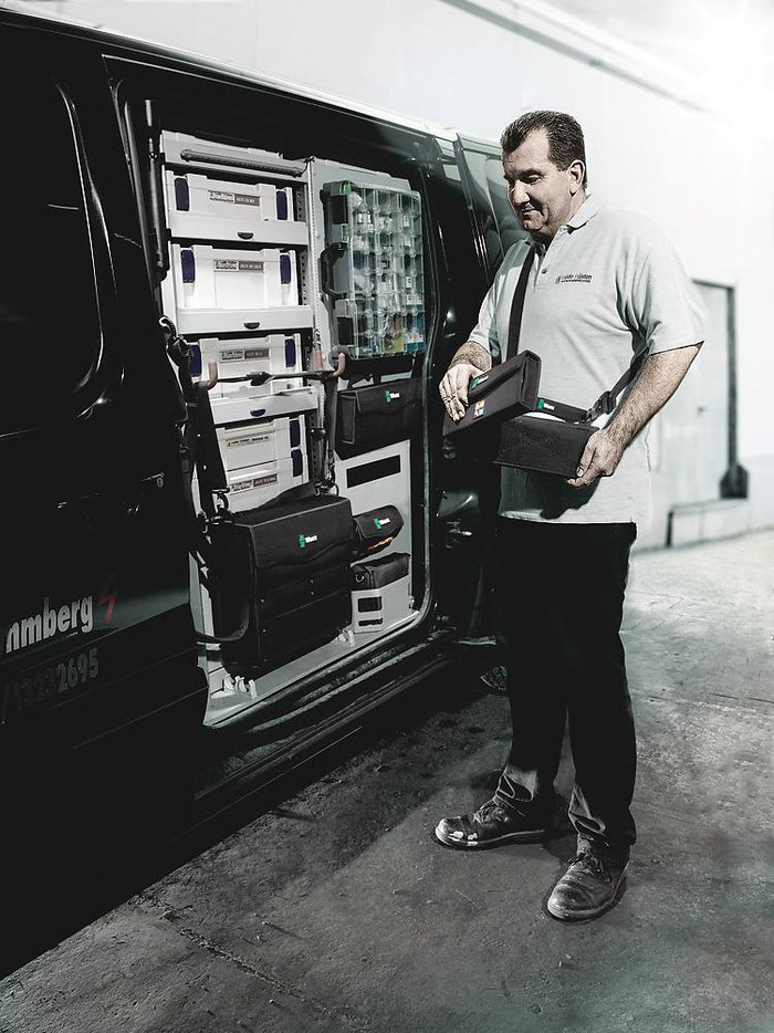 Wera 2go tracolla Cassetta attrezzi Nero