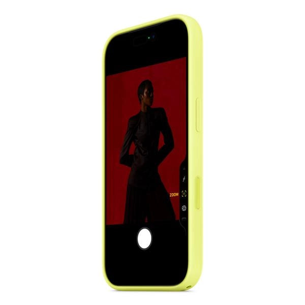Iphone 17 pro silicone case with magsafe   neon yellow - MGFF4ZM/A