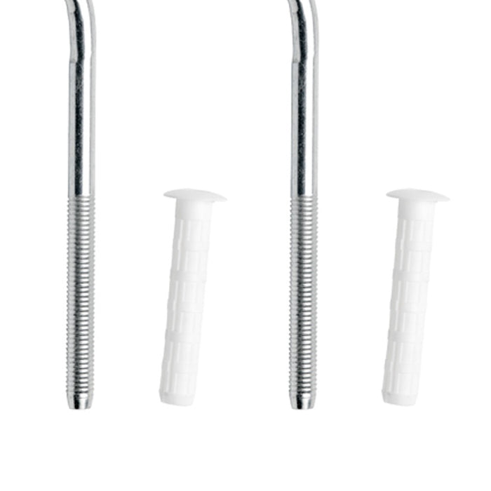 Coppia mensole zincate per radiatori in alluminio