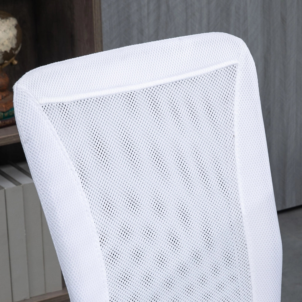 Sedia da ufficio ergonomica altezza regolabile ¨C zephmum ¨C rivestimento maglia bianco