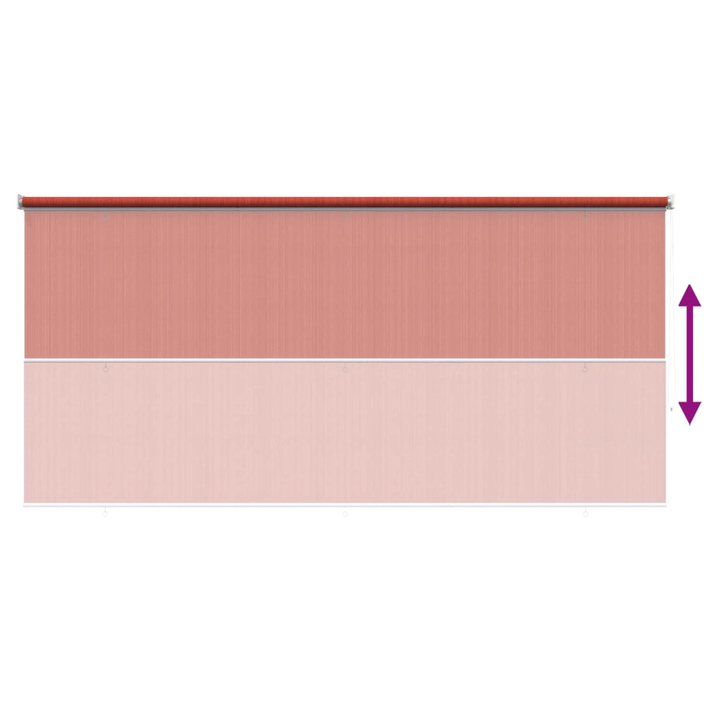 Tenda a Rullo Esterno Blocco UV 90% Terracotta 400 x 140 cm 42035998