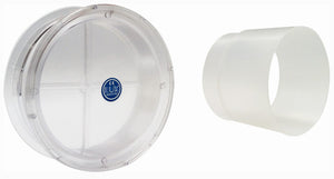 tappo trasparente per climatizzatore diametro mm.120 cod:ferx.21865