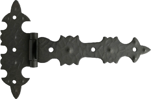 Cerniera in ferro battuto ala curva 145x95mm