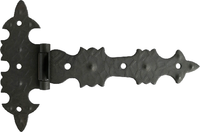 Cerniera in ferro battuto ala curva 145x95mm