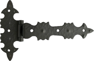 Cerniera in ferro battuto ala curva 145x95mm