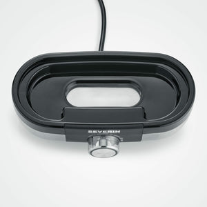 Severin EK 3163 3 uovo/uova Nero, Acciaio inossidabile, Trasparente