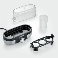 Severin EK 3163 3 uovo/uova Nero, Acciaio inossidabile, Trasparente
