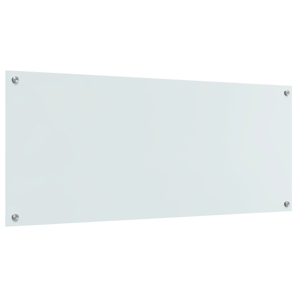 Schienale Cucina  Bianco 120x50x0,6 cm Vetro Temperato