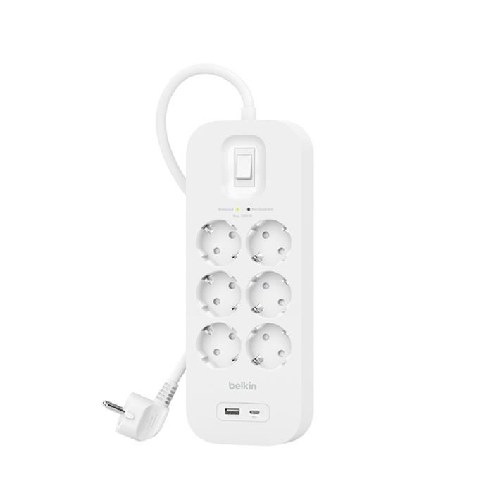 Belkin Connect Bianco 6 presa(e) AC 2 m