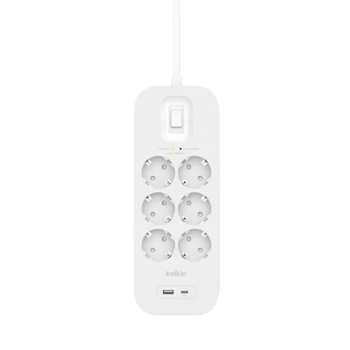 Belkin Connect Bianco 6 presa(e) AC 2 m