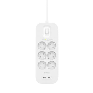 Belkin Connect Bianco 6 presa(e) AC 2 m