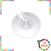 Rosette per termosifone radiatori in alluminio termoarredi 10 pz bianco 8/22 mm