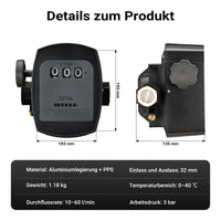 Contatore per pompa gasolio diesel 3 bar 10-60l/min 25,4mm tolleranza 1%