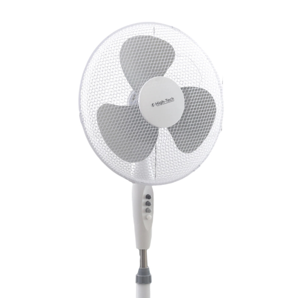 HIGH-TECH VENTILATORE A PIANTANA 3 VELOCITÀ 45 WATT COLORE BIANCO