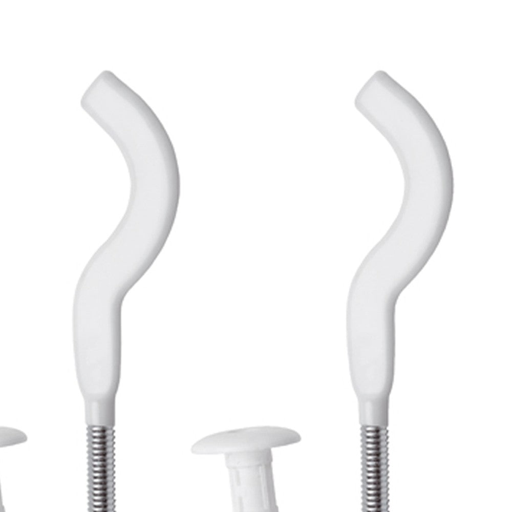 Coppia mensole 7 bianche plastificate