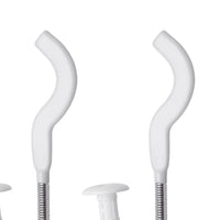 Coppia mensole 7 bianche plastificate