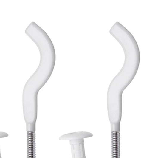 Coppia mensole 7 bianche plastificate