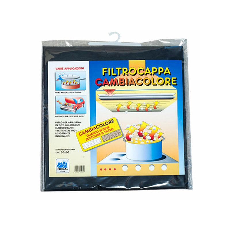 Filtro Cappe Carboni Cambiacolore Cm 50X60 Floral