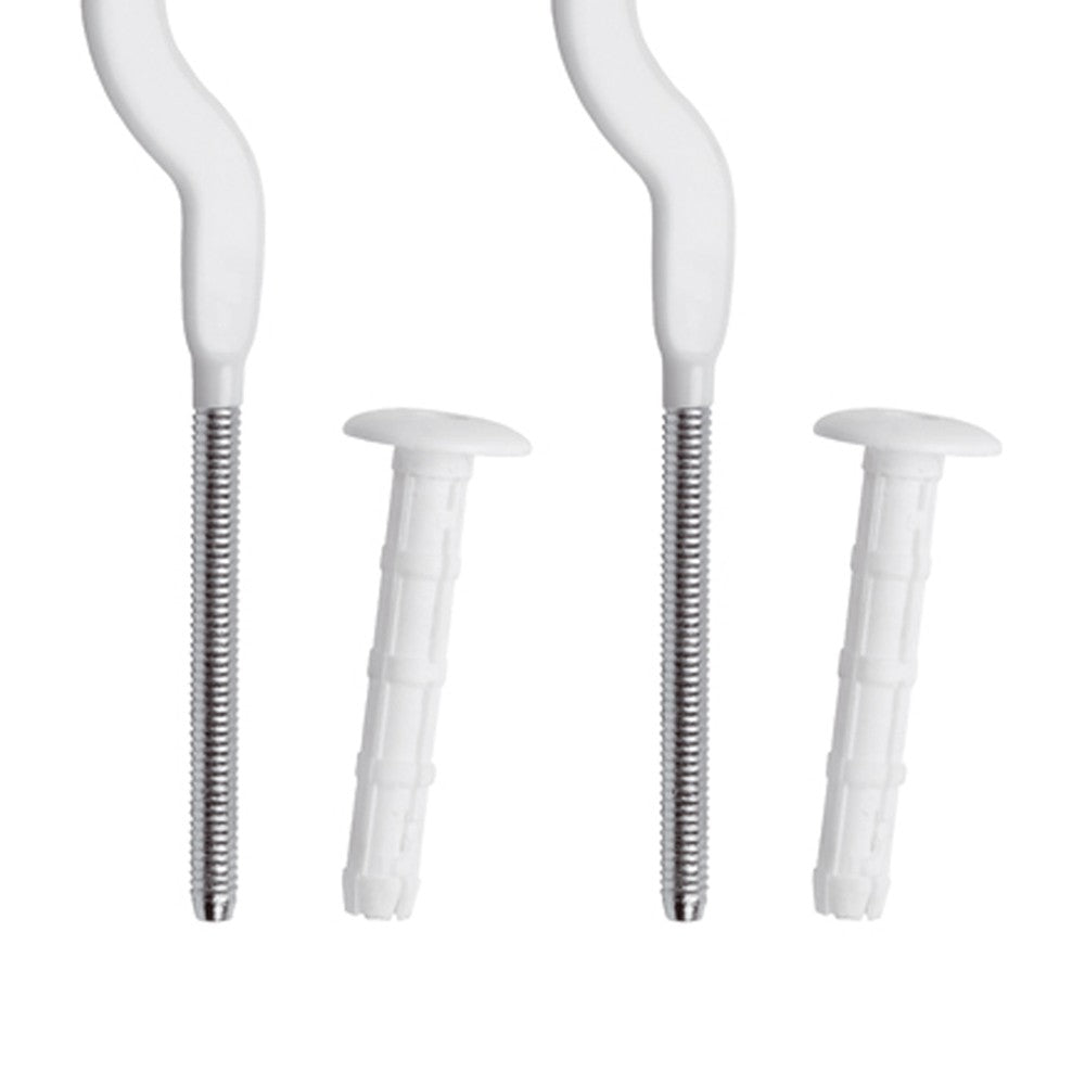 Coppia mensole 7 bianche plastificate