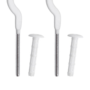 Coppia mensole 7 bianche plastificate