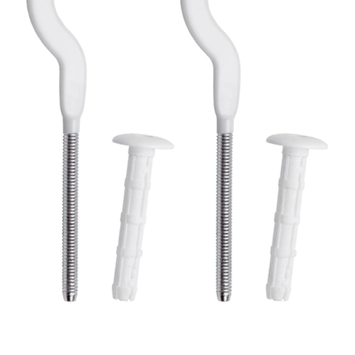 Coppia mensole 7 bianche plastificate