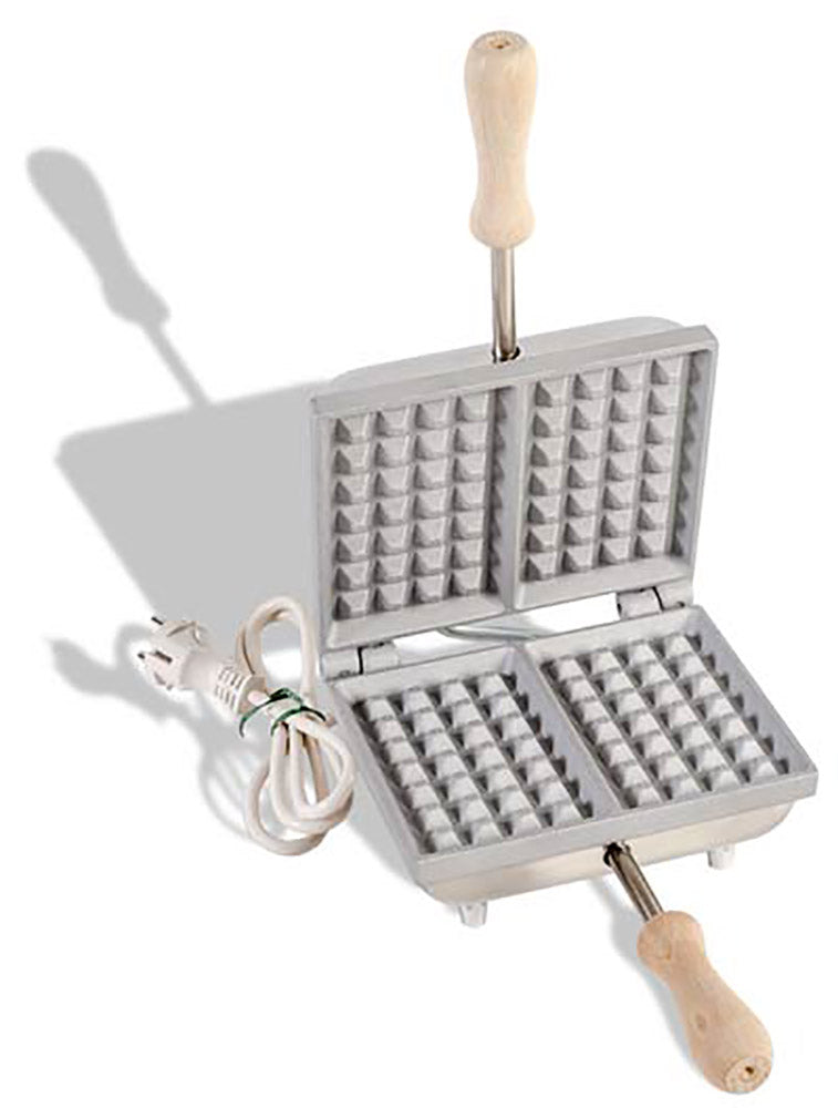 Biscottiera Elettrica 600W 2 Posti per Cialde Waffles e Gaufres CBE Elettronica