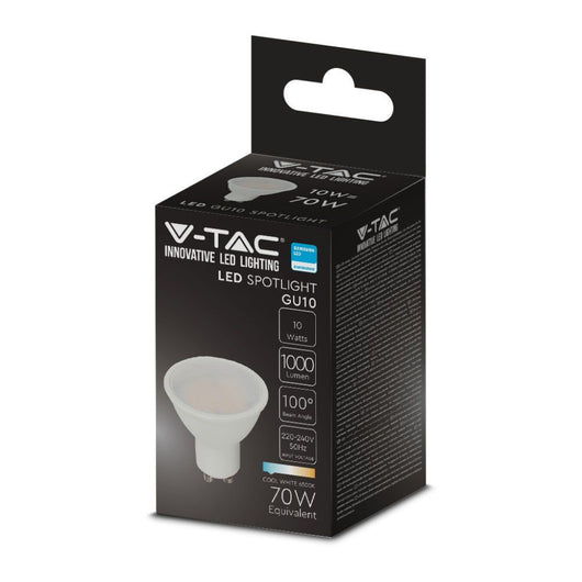Coperchio Milky da 10W GU10 LED in plastica LED con chip Samsung 6500K