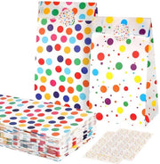 Sacchi di carta per regali - Borse colorate per compleanni - Facili da utilizzare - 50 pezzi - Borse multifunzionali per dolci - Adatte per feste -...