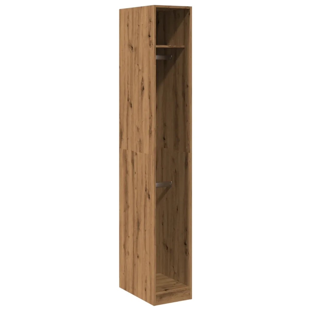 Armadio Rovere Artigianale 30x50x200 cm in Legno Multistrato 3307782