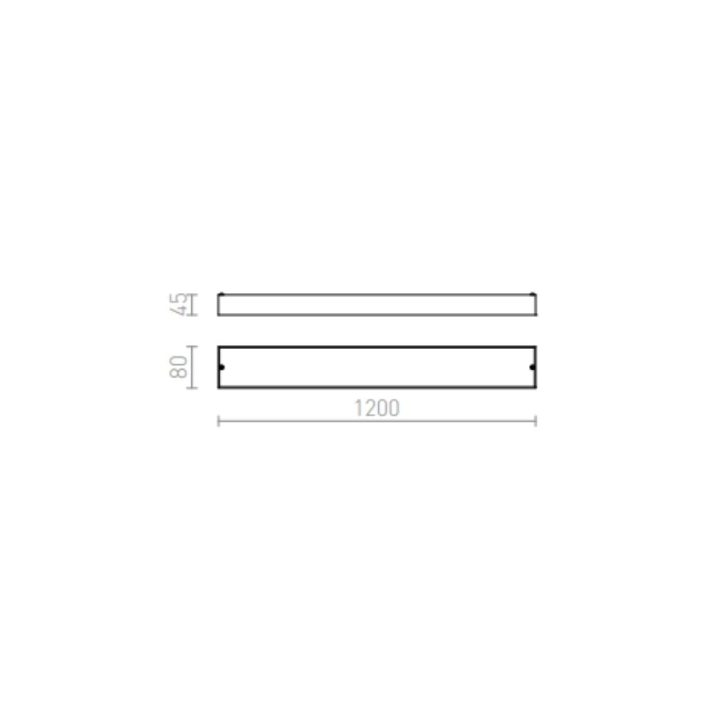 Applique MARINA LED 120 da parete cromo 230V LED 25W IP44 3000K