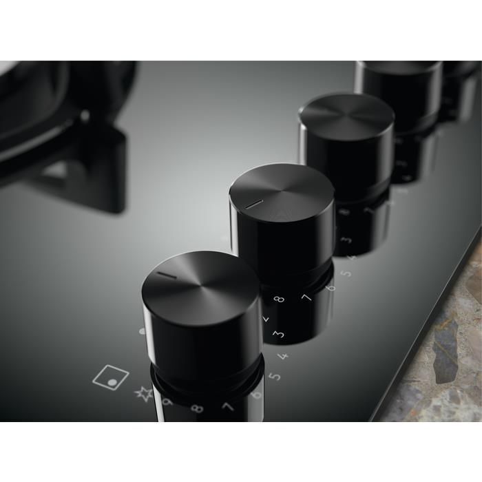 Electrolux EGG75372M Specchio Da incasso 75 cm Piano cottura a gas su vetro 5 Fornello(i)
