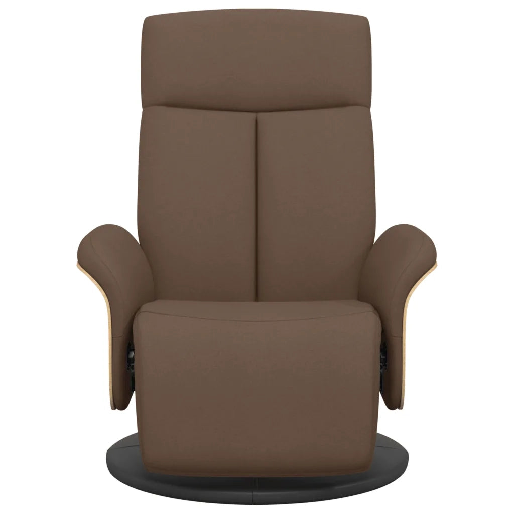 Poltrona Reclinabile con Poggiapiedi Marrone in Tessutocod mxl 83831