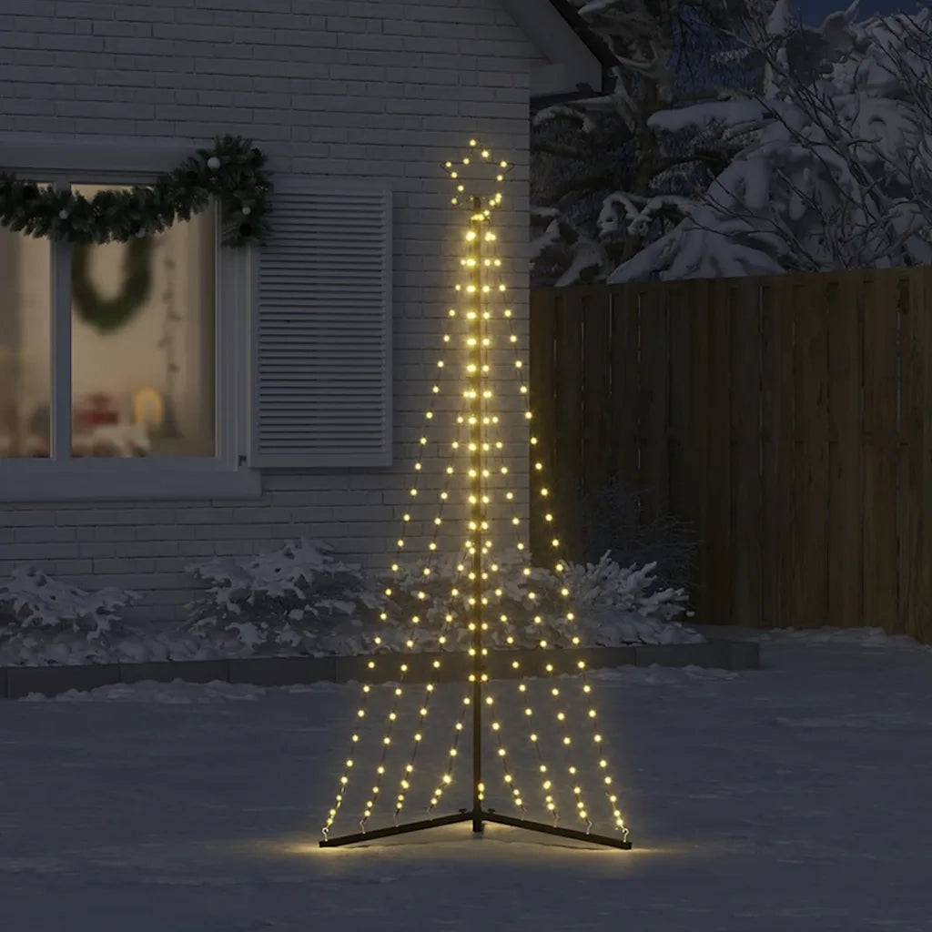 Albero di Natale a LED-Luci decorative natalizie 339 LED Bianco Caldo 187 cm