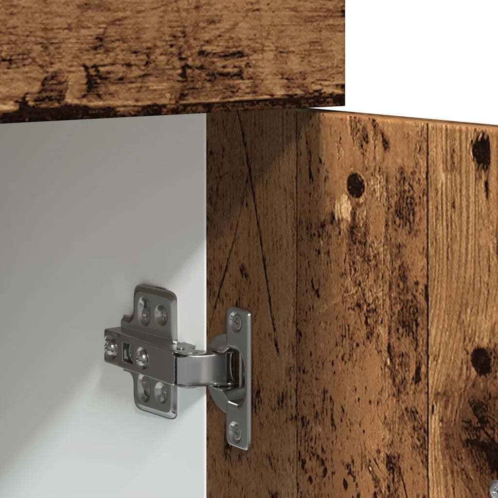 vidaXL Armadio Cassetto “Lyon” Legno Antico 30x46x81,5 cm
