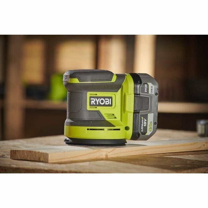 Ryobi RROS18-0 Levigatrice orbitale 20000 OPM Nero, Verde