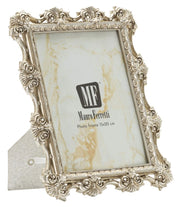 Cornice Florence 21,5x2x26,8 cm in Resina e Vetro Argento