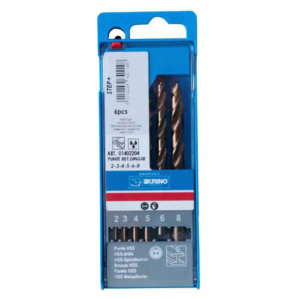 Krino 8 01402 Punte Hss Rettif. Step Sr 6 Pezzi 2mm