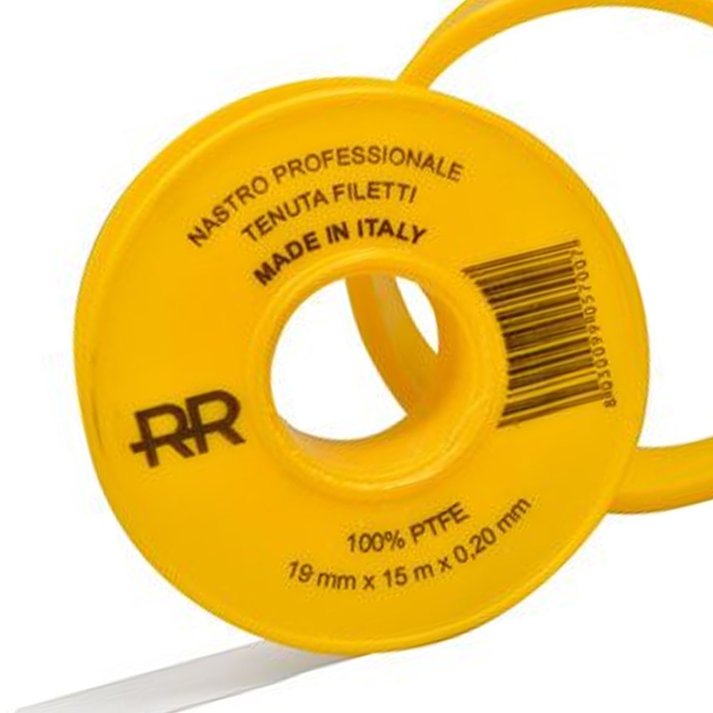 Nastro p.t.f.e. professionale per gas 19mm x 15m