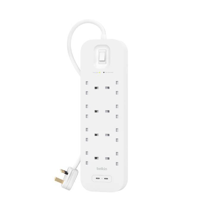 Belkin Connect Bianco 8 presa(e) AC 2 m